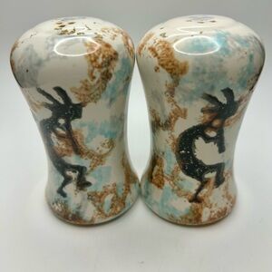 Vintage ‘02 Kokopelli Neher signed salt n pepper shakers